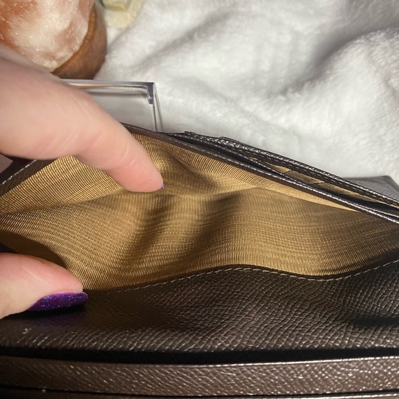 Bulgari Leather Long Wallet-Brown W/COA - Picture 5 of 12